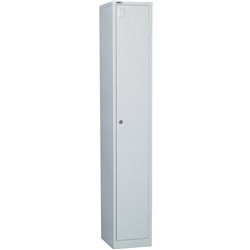 FNX GO 1 DOOR LOCKER 305W x 455D x 1830mmH Silver Grey