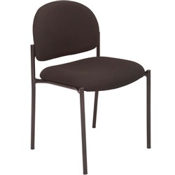 FNX V100 VISITOR CHAIR Black Padded Fabric Seat And Back