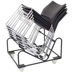 FNX Z CHAIR TROLLEY 800W x 620D x 440mmH Black