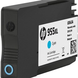 HP #955XL INK CARTRIDGE High Yield Cyan 955XL