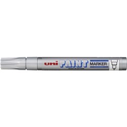 UNIBALL PAINT MARKER Med 2.8mm Silver Box 12