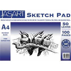 JASART SKETCH PAD PREMIUM A2 Cartridge Paper 110gsm 100pge