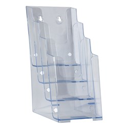 DEFLECT-O BROCHURE HOLDERS DL 4 Tier Free Stand & W/Mount