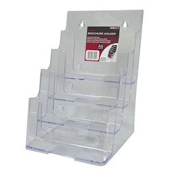 DEFLECT-O BROCHURE HOLDERS A5 4 Tier Free Stand & W/Mount