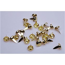 ESSELTE PAPER FASTENER 9mm Brassed Steel Box 200