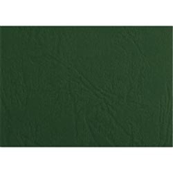 GBC IBICO BINDING COVERS A4 300gm Leathergrain Green Pk100 Clearance Stock#
