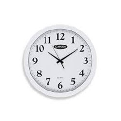 CRAVEN WALL CLOCK 300mm Round, White Frame-R#
