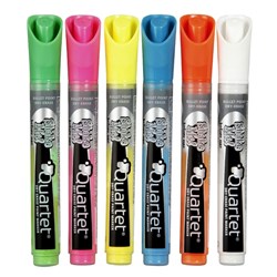 QUARTET LED & GLASS MARKERS Asst Pack 6