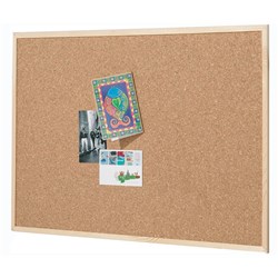 QUARTET CORKBOARD 450 x 600mm Pine Frame