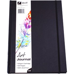 QUILL HARD COVER ART JOURNAL A4 60 Leaf 120 Pages 125gsm 10314