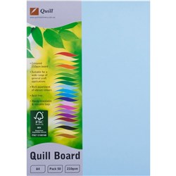 QUILL XL MULTIBOARD A4 210gsm P/Blue Pk50