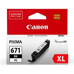 CANON CLI671XLBK INK CARTRIDGE Black Extra Large