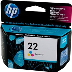 HP #22 INKJET CARTRIDGE C9352AA, Tricolor