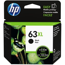 HP #63XL INKJET CARTRIDGE High Volume - Black