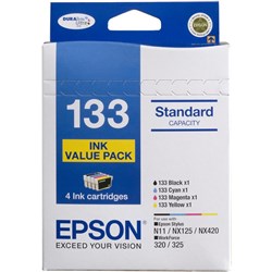 EPSON 133 INK CARTRIDGE 4 Ink Value Pack