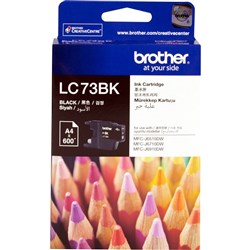 BROTHER LC73BK 73 INK Black Single Ink Cartiridge