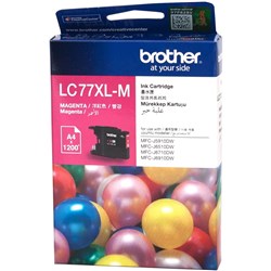 BROTHER LC77XLM INKJET XH/YLD J6510dw/6710/6910 1.2K Magenta