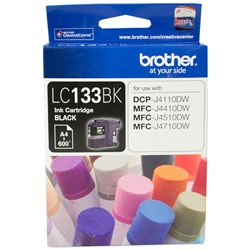 BROTHER LC133BK INK CARTRIDGE Black 600pg