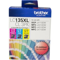 BROTHER LC135XL INK CARTRIDGE High Yield Colour Value Pack