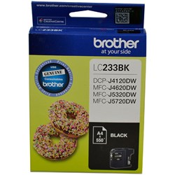 BROTHER LC233BK INK CARTIDGE Black 550 page