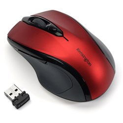 KENSINGTON PRO FIT MOUSE Wireless, Compact, Ergo, Red