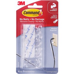 COMMAND 17301CLR CORD CLIPS 4 Medium Cord Clips 5 Strips no longer on GNS#
