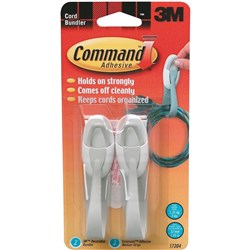 3M COMMAND 17304 CORD CLIPS 2 Bundlers 3 Strips