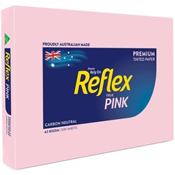 REFLEX TINTS COPY PAPER A3 80gsm Pink