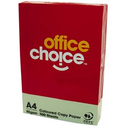 OFFICE CHOICE COPY PAPER TINTS A4 80gsm Green Ream Of 500