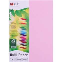 QUILL COLOUR COPY PAPER A4 80gsm 500 Pack Musk