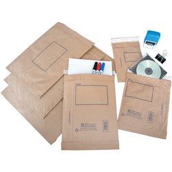 Jiffy P6 Padded Mailing Bags 300x405mm Brown Pack/10