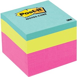 POST-IT 2051-MC MINI MEMO CUBE Asstd Brights 400Shts 48x48mm 34-8725-6068-4