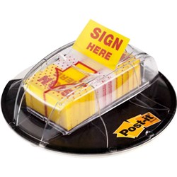 POST-IT 680-FLAGS DISPENSER 25x43mm Sign Here Pk200