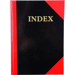 CUMBERLAND RED &BLACK NOTEBOOK Gloss Cover A4 100 Lf Indexed