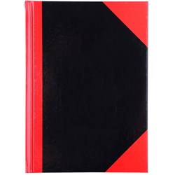 CUMBERLAND RED &BLACK NOTEBOOK Gloss Cover A5 200 Leaf