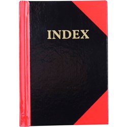 CUMBERLAND RED &BLACK NOTEBOOK Gloss CoverA7 100Leaf, Indexed