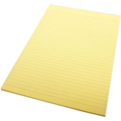 QUILL COLOUR OFFICE PAD Bond A4 70gsm, 70Leaf Yellow-e