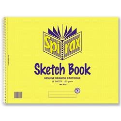 SPIRAX 579 SKETCH BOOK 32Page 272x360mm 110gsm S/Open