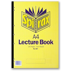 SPIRAX 907 LECTURE PADS A4 Ruled 7mm, 140 Page