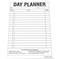 QUILL A4 PLANNER PAD Day Planner 50lf