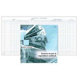 ZIONS 212 BUSINESS INCOME & Expeniture Cashbook, 290X285mm