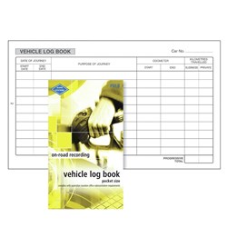 ZIONS PVLB VEHICLE LOG BOOK Pocket 180X110mm