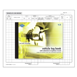 ZIONS VLB VEHICLE LOG BOOK Vehicle Log & Expenses 190x250