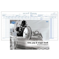 ZIONS No.500 PAY & WAGES BOOK Up To 6 Employees 210X285mm