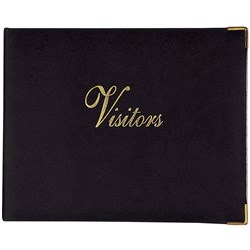 ZIONS 72 VISITORS BOOK General Purpose 200x260mm Blk