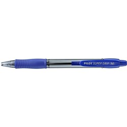 PILOT BPGP-10R SUPERGRIP PEN Retractable Medium Blue Box12