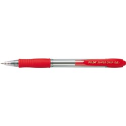 PILOT BPGP-10R SUPERGRIP PEN Retractable Medium Red Box12