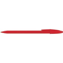 BIC ECONOMY BALLPOINT PENS Medium Red Box12