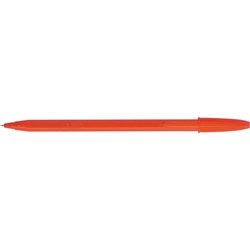BIC ECONOMY BALLPOINT PENS Fine Red Box12 #D