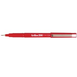 ARTLINE 200 FINELINER PENS 0.4mm Red Box12